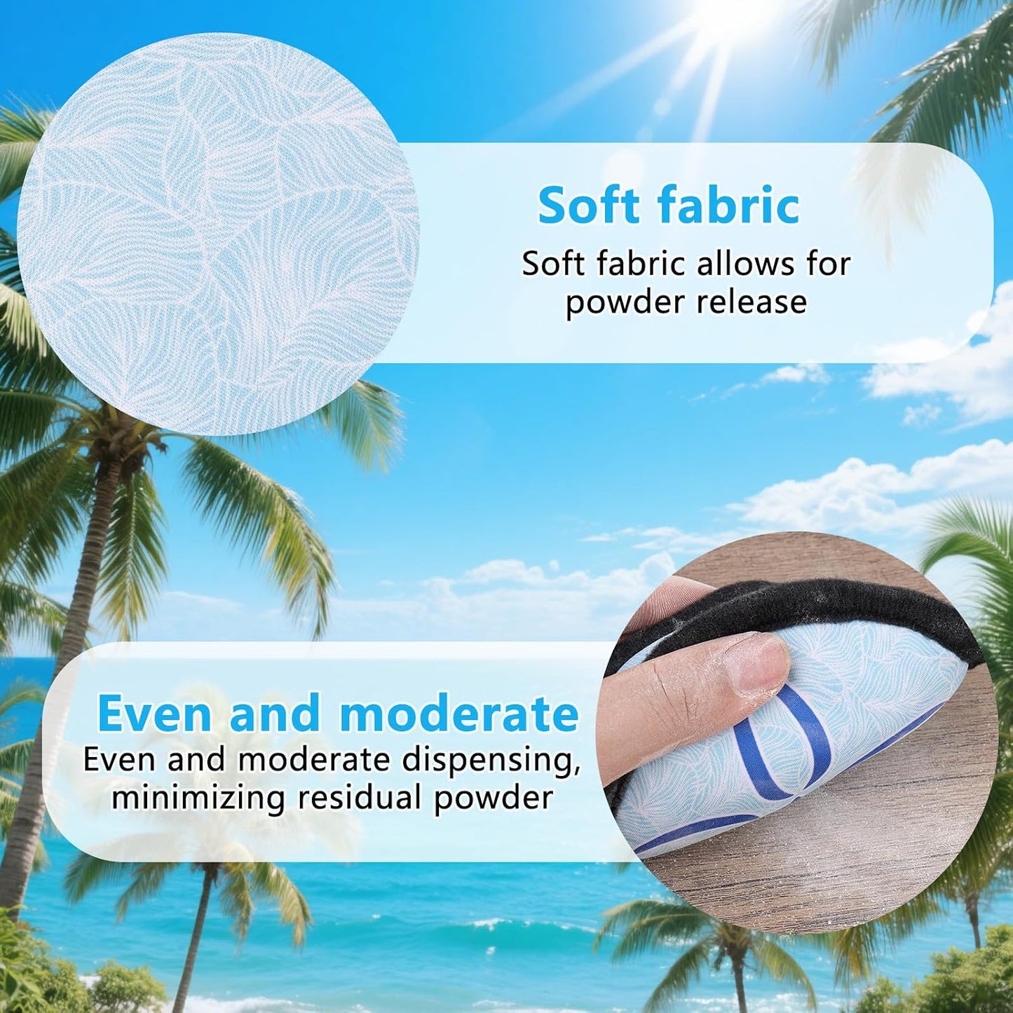 Beach Sand Remover Powder Bag – Talc-Free Natural Beach Essential