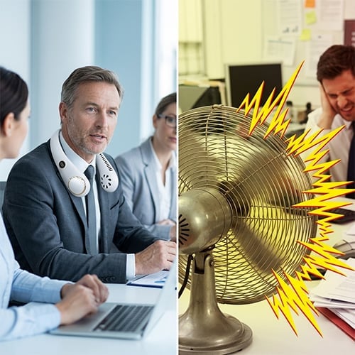 🥳2026 HOT SALE🥳💞50K+ SOLD!🍃💨 50% OFF! Neck Air Conditioner Fan – Ultra‑quiet, 360° rotating, 3 speeds. Hands‑free cooling, long battery. 😎🌬️