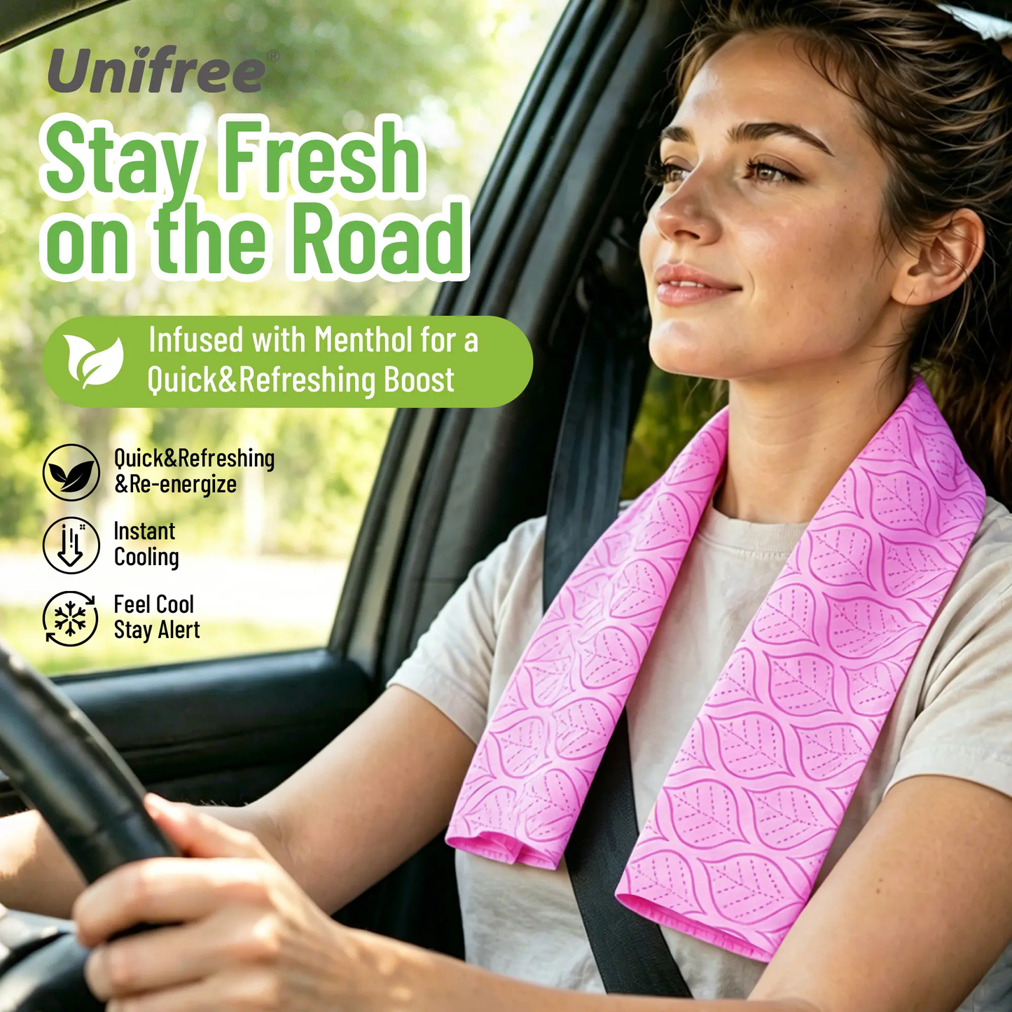 Limited-Time Offer,Buy 2 Get 1 Free,Unifree Cooling Towels, XL Menthol Cooling Wipes, 20 Individually Wrapped, for Summer Heat, Workouts, Long Drives, DealsForYouDays, summerwins