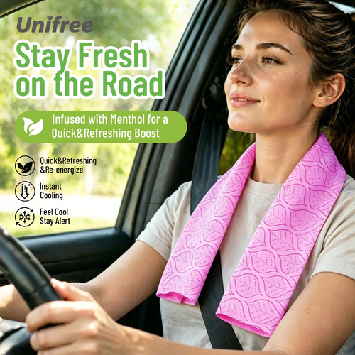 Limited-Time Offer,Buy 2 Get 1 Free,Unifree Cooling Towels, XL Menthol Cooling Wipes, 20 Individually Wrapped, for Summer Heat, Workouts, Long Drives, DealsForYouDays, summerwins