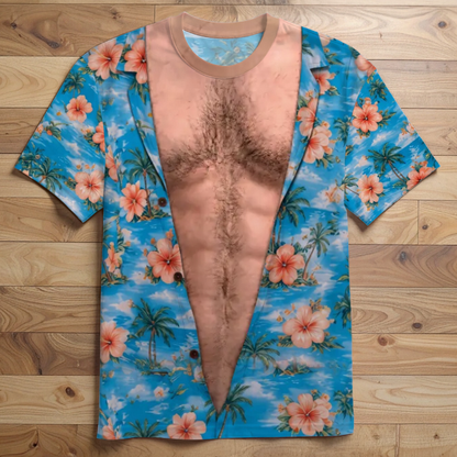 Custom Funny T-shirt - Personalized Summer Vacation And Travel Gifts For Men - Too Hot To Handle