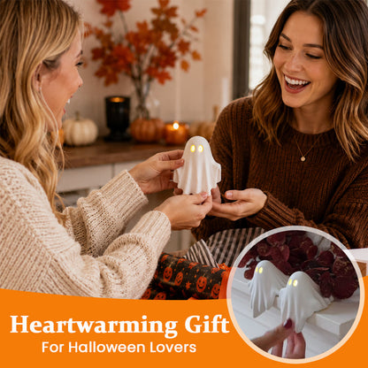 👻 LED Glowing Ghost Halloween Ornament – Cozy Fall Home Decor