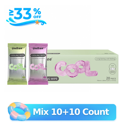 Limited-Time Offer,Buy 2 Get 1 Free,Unifree Cooling Towels, XL Menthol Cooling Wipes, 20 Individually Wrapped, for Summer Heat, Workouts, Long Drives, DealsForYouDays, summerwins