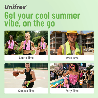 Limited-Time Offer,Buy 2 Get 1 Free,Unifree Cooling Towels, XL Menthol Cooling Wipes, 20 Individually Wrapped, for Summer Heat, Workouts, Long Drives, DealsForYouDays, summerwins