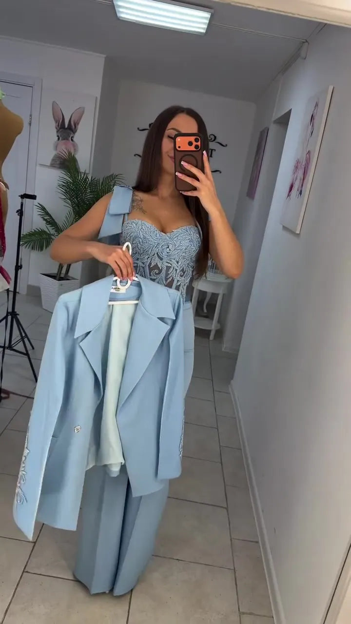 Lace Camisole Three-Piece Set
