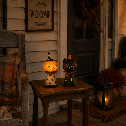 Pumpkin & Moonlight Cat Lights