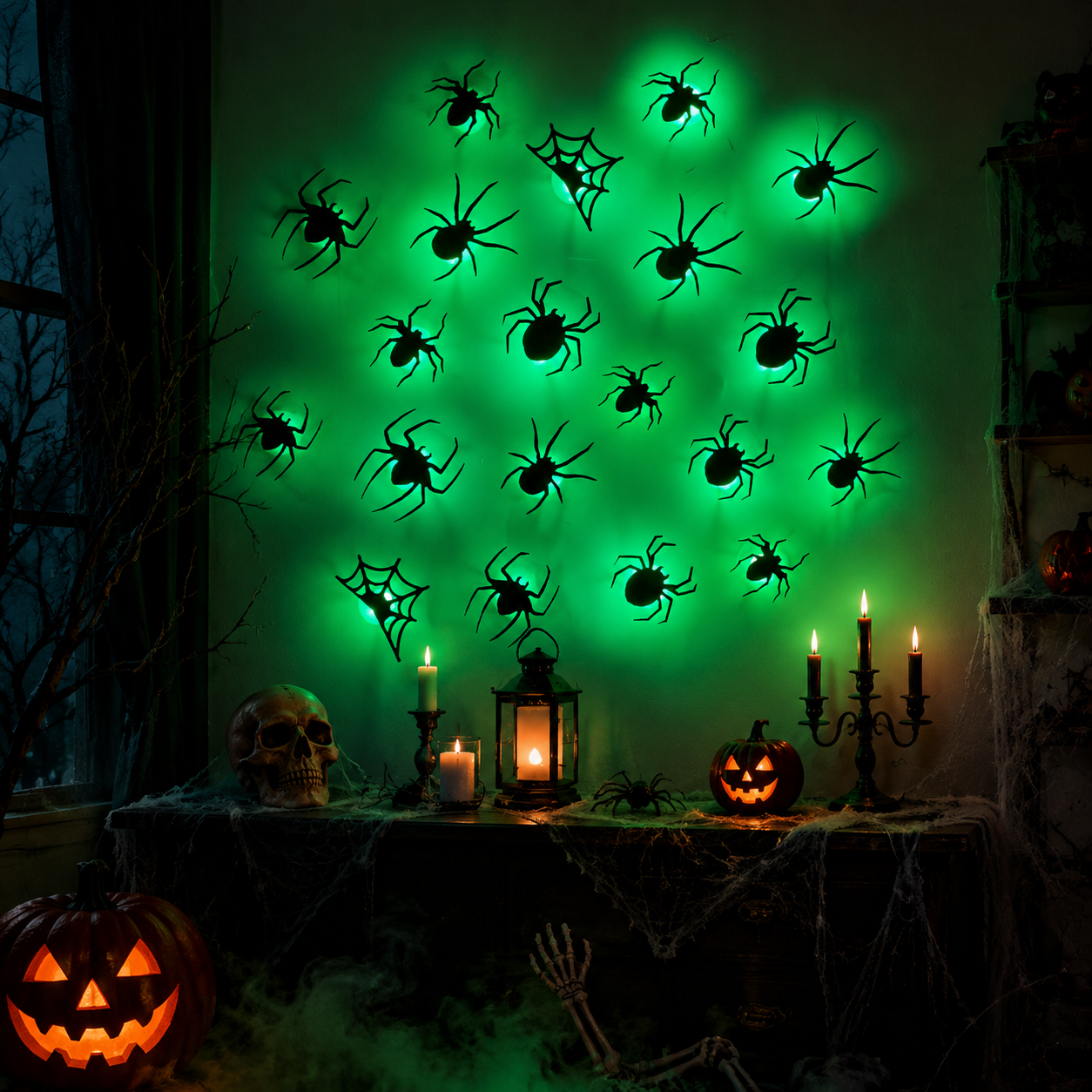 Light Up Your Walls with Halloween Bat Atmosphere Decor