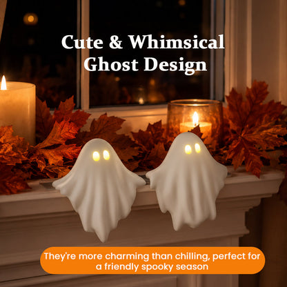 👻 LED Glowing Ghost Halloween Ornament – Cozy Fall Home Decor