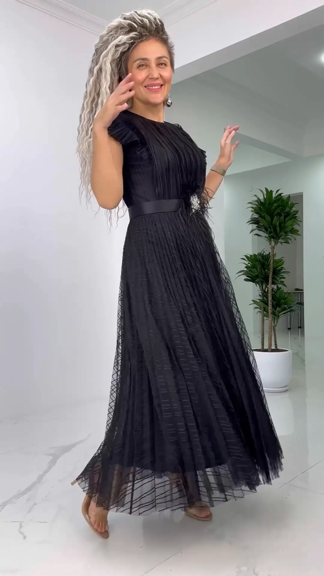 Slim Fit Chiffon Dress